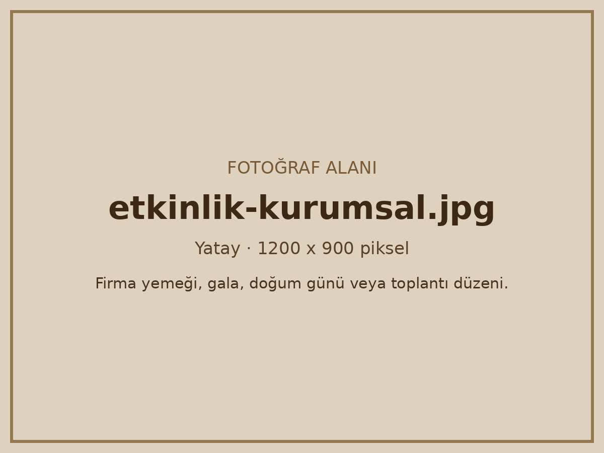 Kurumsal etkinlik için kurulmuş salon