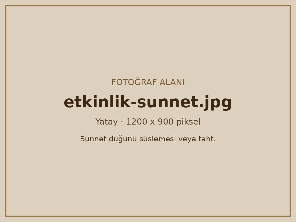 Sünnet düğünü için süslenmiş taht